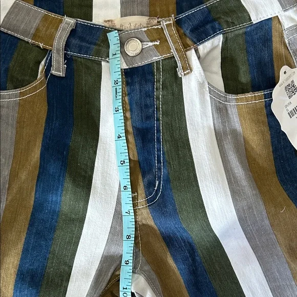 Altar'd State Multicolor Striped Flare Bell Bottom Jeans Size XS - Picture 12 of 15